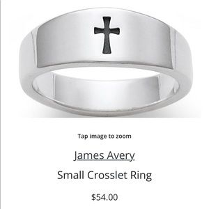 James Avery cross ring